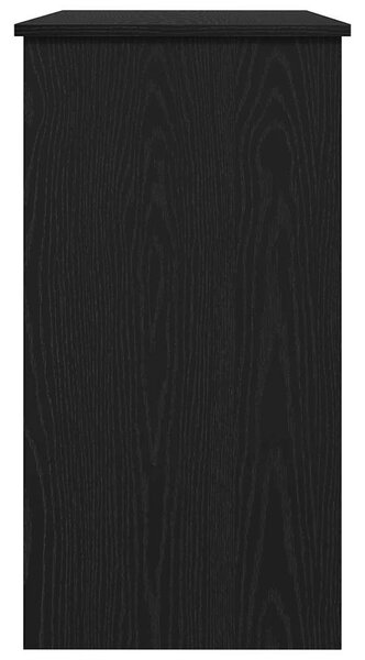Fekete forgácslap íróasztal 80 x 40 x 75 cm