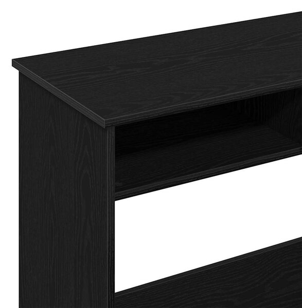 Fekete forgácslap íróasztal 80 x 40 x 75 cm