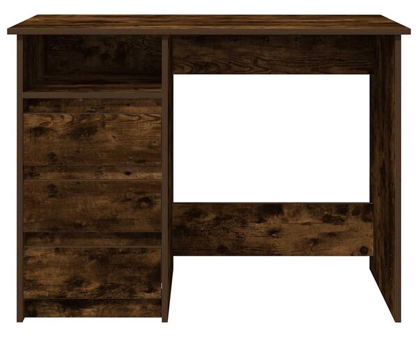 Füstös tölgy színű szerelt fa íróasztal 102x50x75 cm