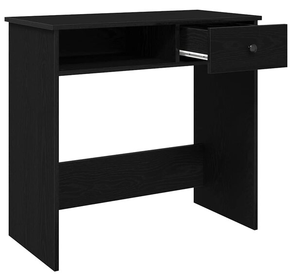 Fekete forgácslap íróasztal 80 x 40 x 75 cm