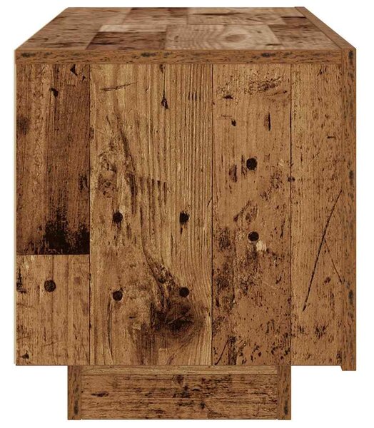 Antik fa színű szerelt fa éjjeliszekrény 100 x 35 x 40 cm