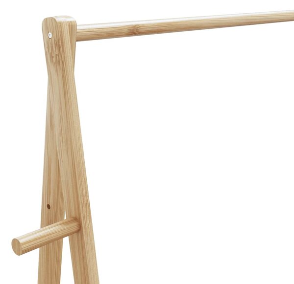 Bambusz ruhaállvány polcokkal 96 x 45,5 x 150,5 cm