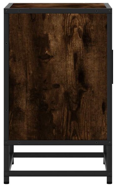 Éjjeliszekrény füstölt tölgy 40x31x50cm fából és fémből készült