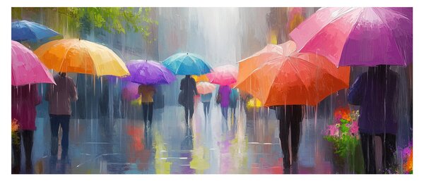 Kép - Esős nap (120x50 cm)