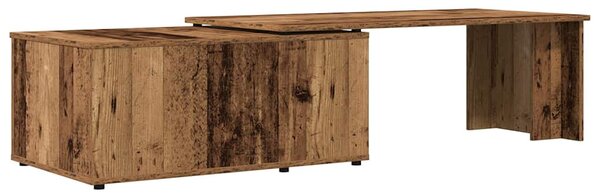 Dohányzóasztal Régi fa 150x50x35 cm Gépelt fa