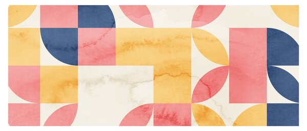 Kép - Absztrakció retro mintákkal (120x50 cm)