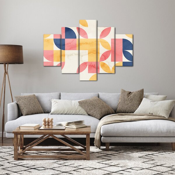 Kép - Absztrakció retro mintákkal (150x105 cm)