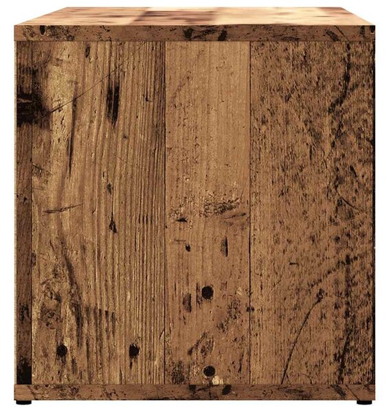 Antik fa színű szerelt fa TV-szekrény 80x34x35,5 cm