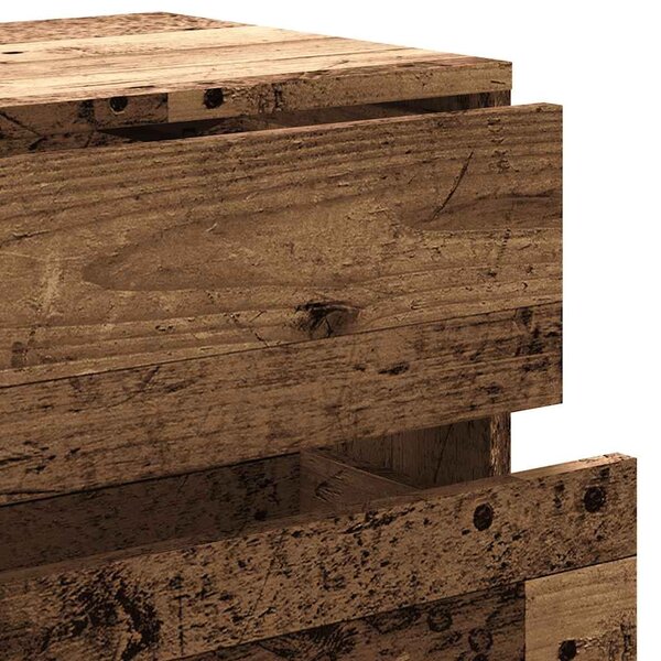 Antik fa színű szerelt fa TV-szekrény 80x34x35,5 cm