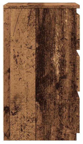 Antik fa színű szerelt fa éjjeliszekrény 40x35x62,5 cm