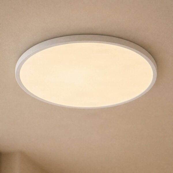 Nordlux Oja Smart LED mennyezeti világítás, fehér, Ø 60 cm, dimmelhető, Fehér / opál, Konyha, Műanyag