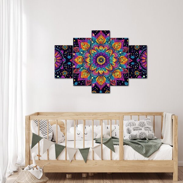 Kép - Kaleidoszkópos mandala (150x105 cm)