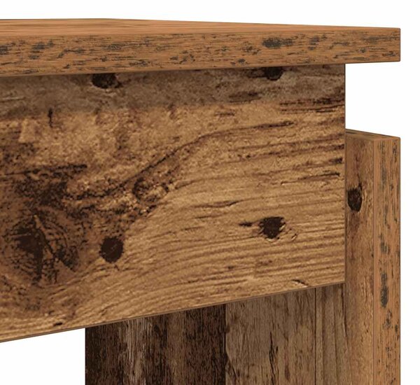 Szürke sonoma szerelt fa tálalóasztal 102x30x80 cm