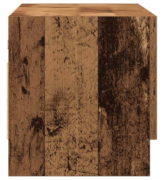 Gardróbszekrény régi fa 70x32,5x35 cm Gépelt fa