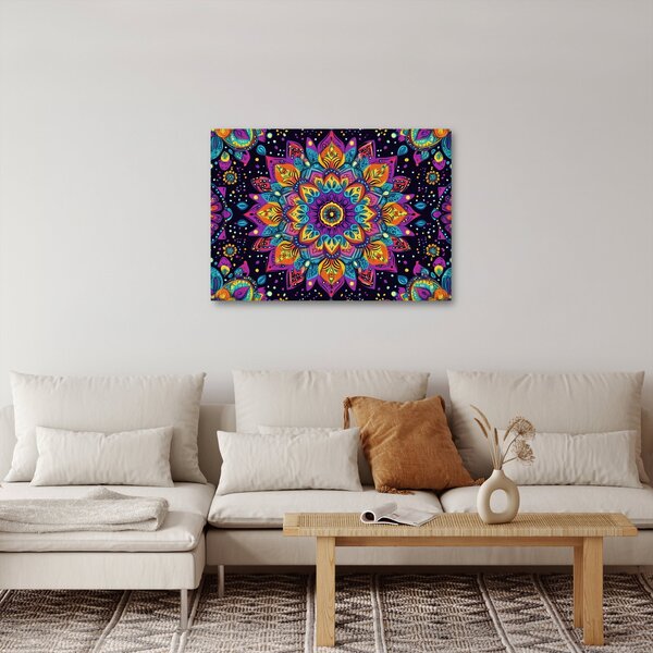 Kép - Kaleidoszkópos mandala (70x50 cm)