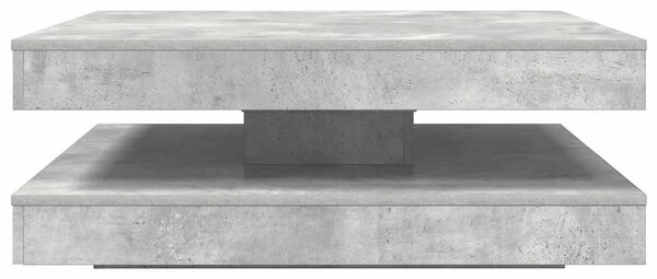 Betonszürke dohányzóasztal 360 fokban forgatható 90x90x34,5 cm