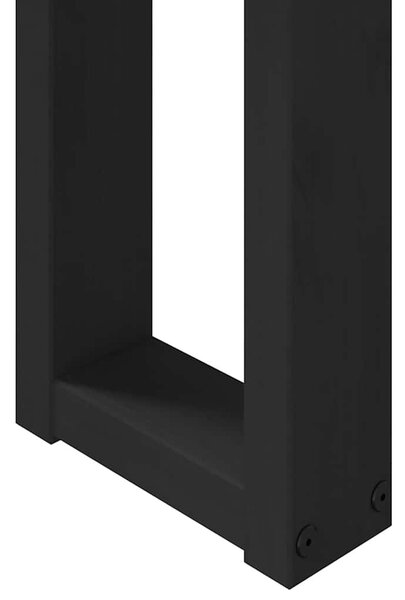 Konzolasztal NOAIN U alakú lábak 120x30x75 cm tömör fa fenyőfa