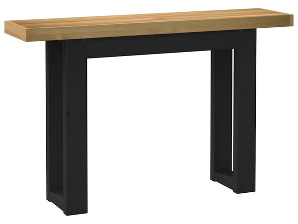 Konzolasztal NOAIN U alakú lábak 120x30x75 cm tömör fa fenyőfa