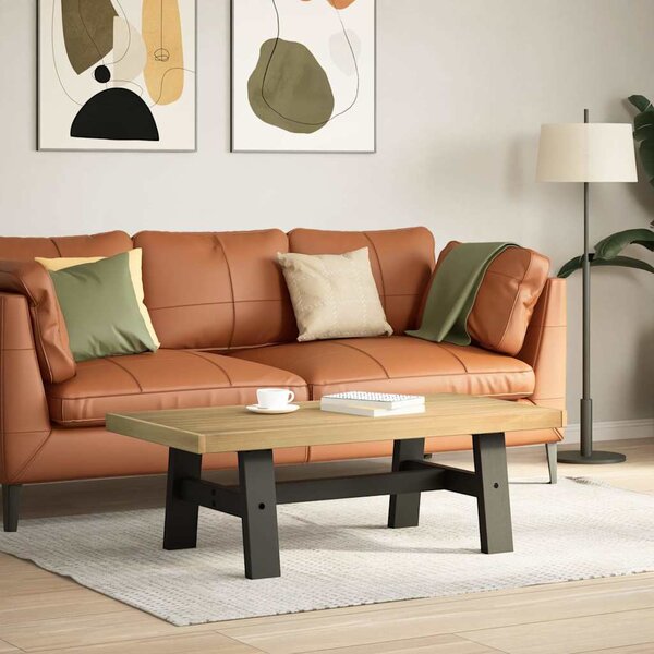 Dohányzóasztal NOAIN A alakú lábak 120x60x40cm tömör fa fenyőfa