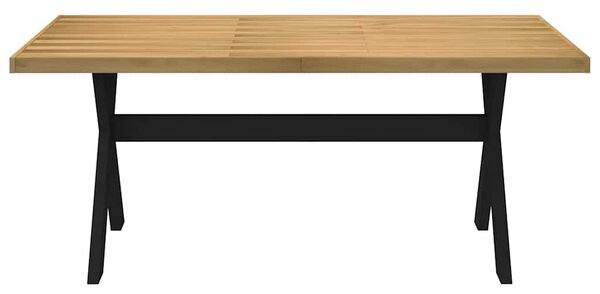Étkezőasztal NOAIN X alakú lábak 180x90x75 cm tömör fa fenyőfa
