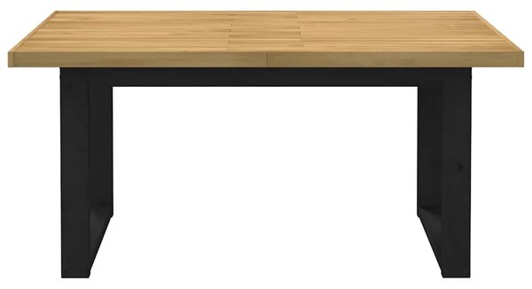 Étkezőasztal NOAIN U alakú lábak 160x90x75 cm tömör fa fenyőfa