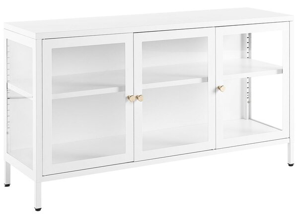 Vitrin NEWPORT 115 cm Fém Fehér
