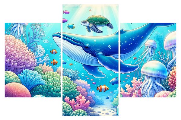 Kép – Víz alatti világ (90x60 cm)