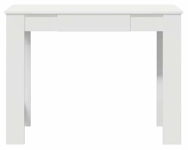 Fehér forgácslap íróasztal 100x45x75 cm