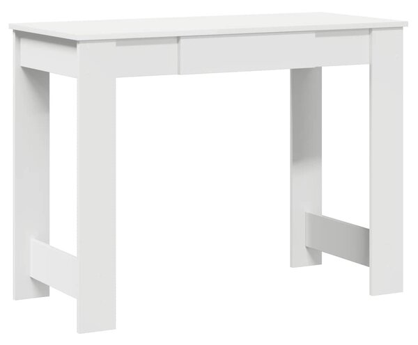 Fehér forgácslap íróasztal 100x45x75 cm