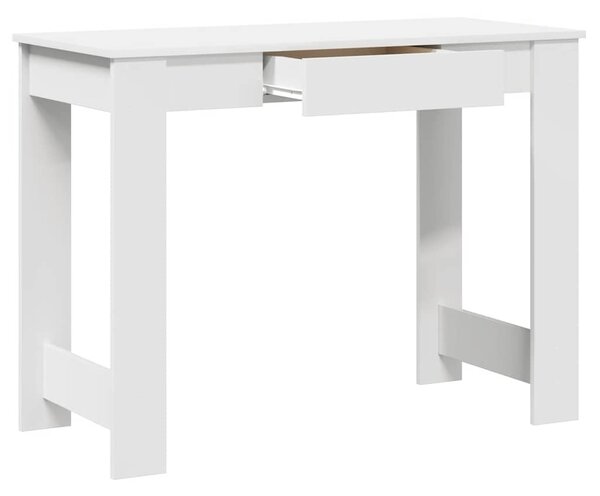 Fehér forgácslap íróasztal 100x45x75 cm