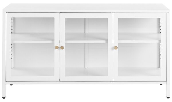 Vitrin NEWPORT 115 cm Fém Fehér