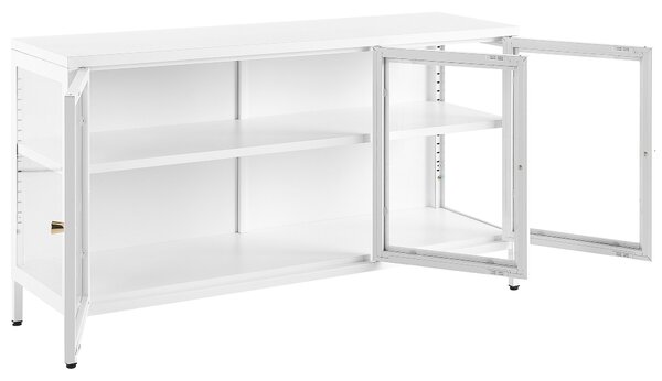Vitrin NEWPORT 115 cm Fém Fehér