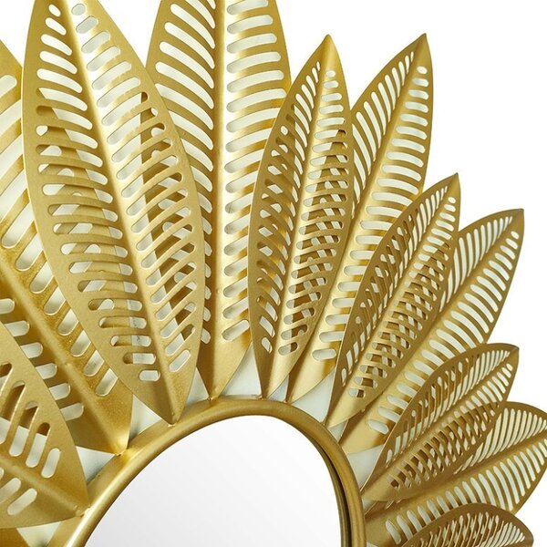 Oglinda de perete Leaf 20779 Auriu 94x6x94cm