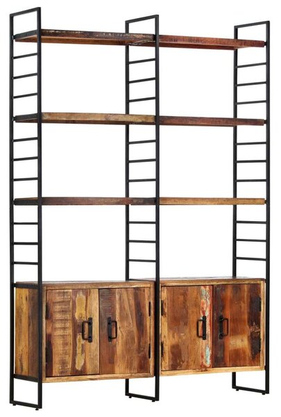VidaXL Fa Könyvespolc - Ipari Stílus - 124x30x180 cm