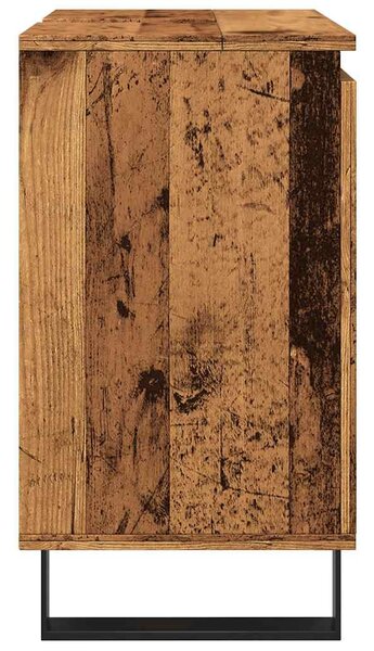 Antik fa színű szerelt fa fürdőszobaszekrény 58 x 33 x 60 cm