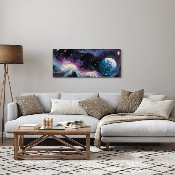Kép - Festett univerzum (120x50 cm)