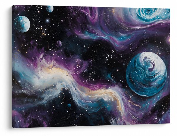Kép - Festett univerzum (70x50 cm)