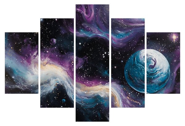 Kép - Festett univerzum (150x105 cm)