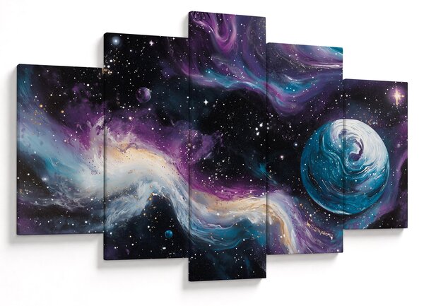 Kép - Festett univerzum (150x105 cm)