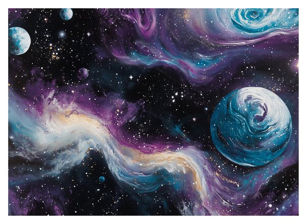 Kép - Festett univerzum (70x50 cm)