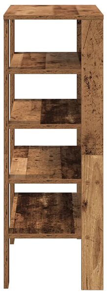 Antik fa szerelt fa cipőtartó 61x32x87,5 cm