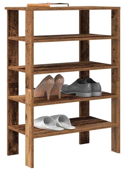Antik fa szerelt fa cipőtartó 61x32x87,5 cm