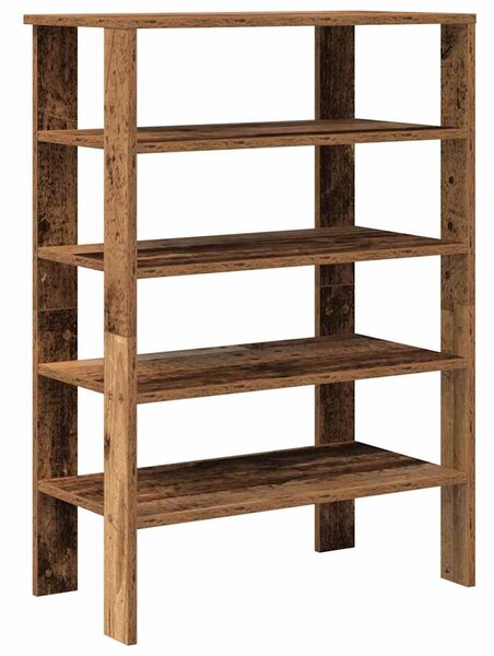 Antik fa szerelt fa cipőtartó 61x32x87,5 cm