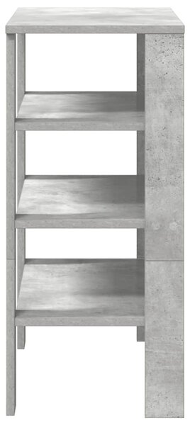 Betonszürke szerelt fa cipőtartó 61x32x70 cm