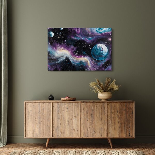 Kép - Festett univerzum (90x60 cm)