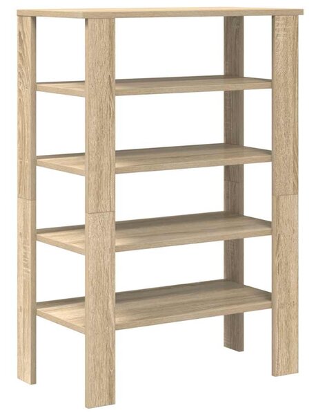 Sonoma tölgy színű szerelt fa cipőtartó 61x32x87,5 cm