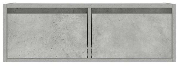 TV szekrény LED világítással beton szürke 75x35,5x25 cm