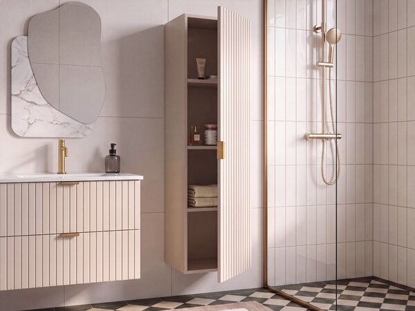 Fürdőszobai faliszekrény TOTORANI 35 cm Bézs