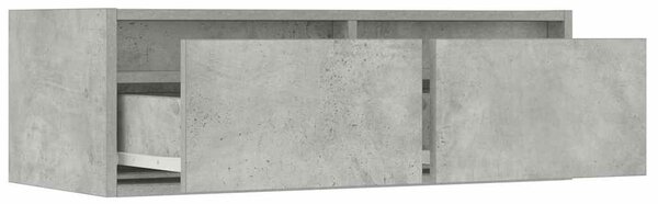 TV szekrény LED világítással beton szürke 75x35,5x25 cm