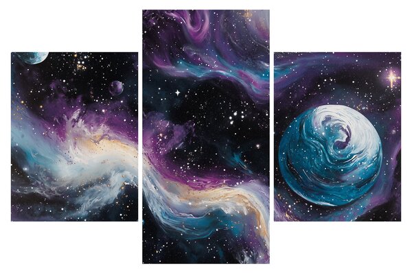 Kép - Festett univerzum (90x60 cm)